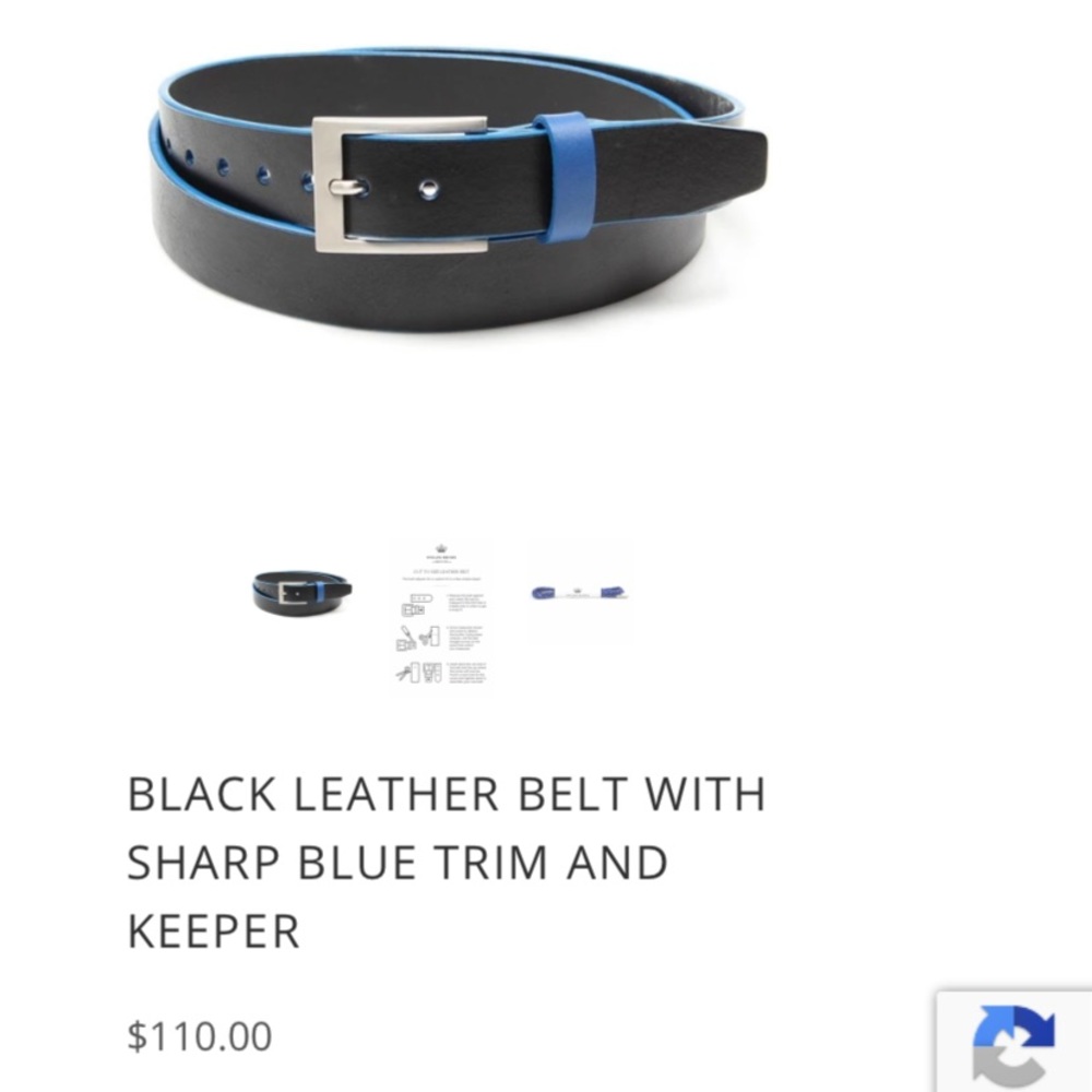 NWT Stolen Riches Italian Leather belt